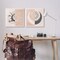 Stupell Industries Boho Two Tone Moon Sun 2pc Canvas Wall Art Set Design by Nina Blue